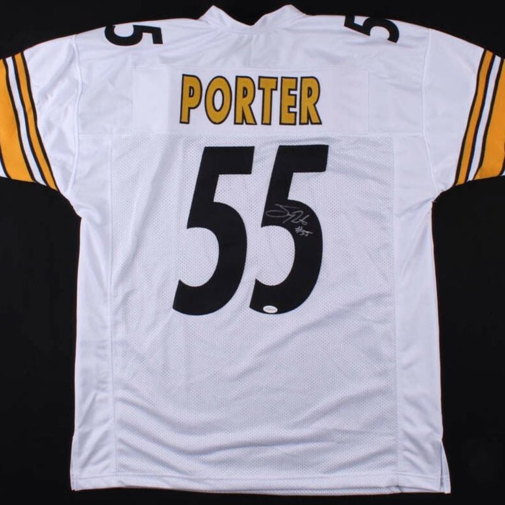 Pittsburgh Steelers LB Joey Porter Autographed XL Jersey